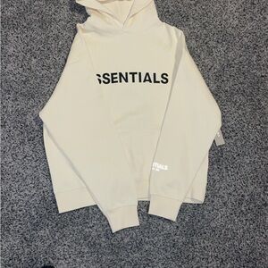 Essentials cream hoodie